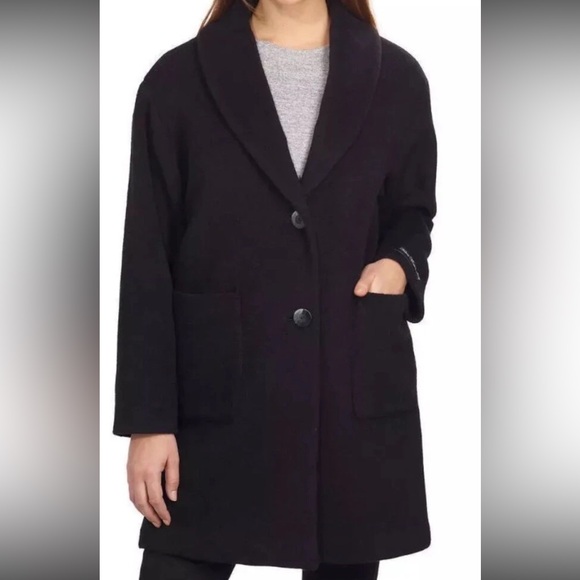 10 Crosby Derek Lam Jackets & Blazers - Derek Lam 10 Crosby wool Black coat parka jacket sash wide collar